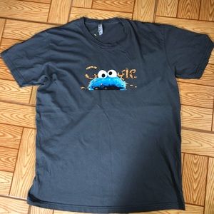 American Apparel Google cookie monster graphic tee